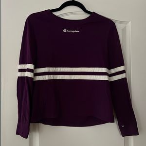 Champion long sleeved purple T-shirt